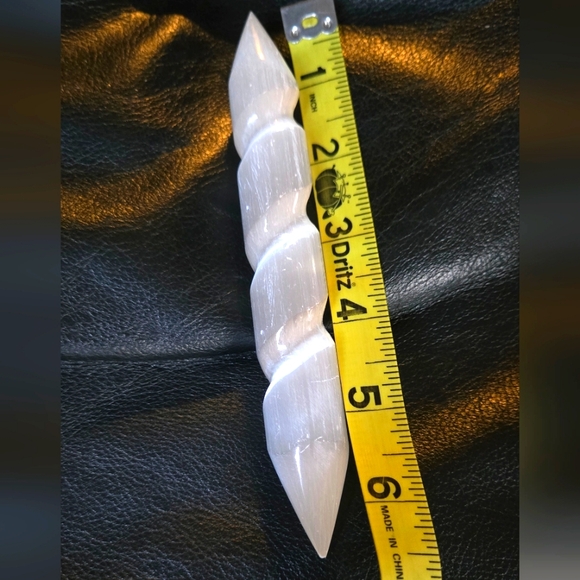 Earth Art hand crafted artisan Other - Unicorn horn selenite crystal LAST ONE!